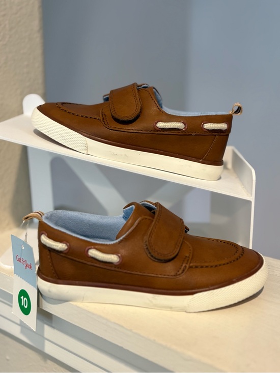 Cat & Jack Other - NEW Cat & Jack Brown Levi Shoes Toddler Boys Boat Shoes Size 10